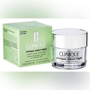 Clinique Smart night custom repair Moisturizer.